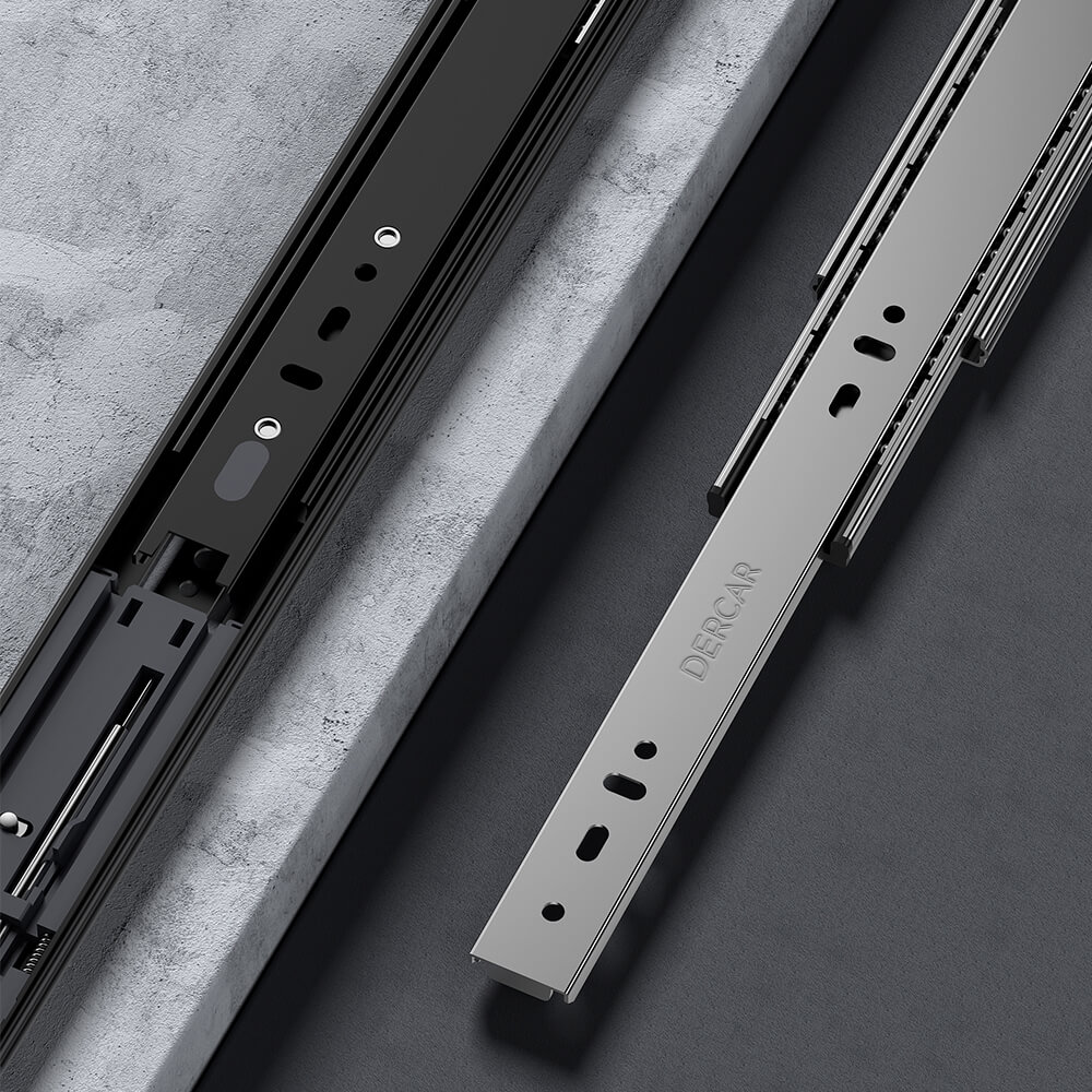 46mm Three-fold Ball Bearing Slides (Touch Open) 46-03-01